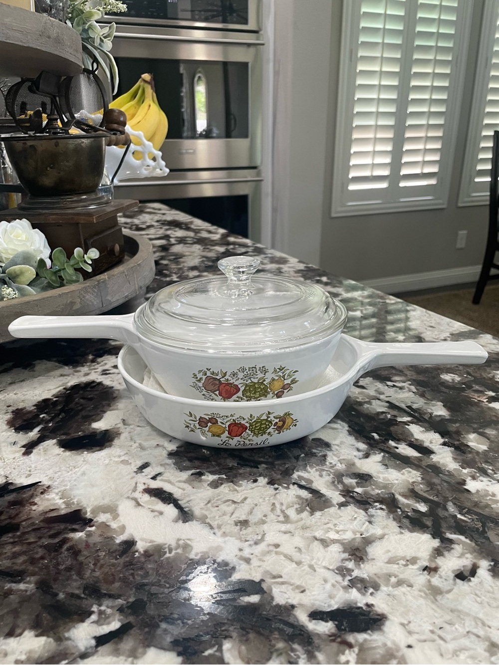 Corningware Spice of Life P-83-B (no lid), P-81-B (w/lid P-81-C) Vintage